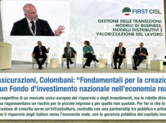 Assicurazioni, Colombani: fondamentali per la creazione di un Fondo d’investimento nazionale nell’economia reale