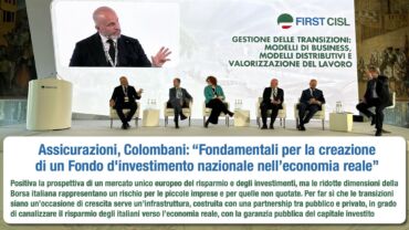 Assicurazioni, Colombani: fondamentali per la creazione di un Fondo d’investimento nazionale nell’economia reale