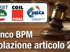 Banco Bpm, violazione articolo 28