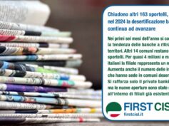 La stampa riprende i dati First Cisl sulla desertificazione bancaria: scompaiono bancomat e filiali, crescono i disagi per i cittadini