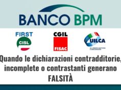 Banco Bpm, quando le dichiarazioni contraddittorie, incomplete o contrastanti generano falsità