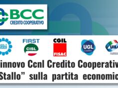 Rinnovo Ccnl del Credito Cooperativo, “stallo” sulla partita economica