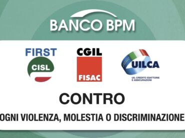 Banco Bpm, contro ogni violenza, molestia o discriminazione
