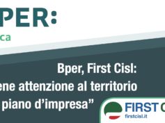Bper, First Cisl: bene attenzione al territorio nel piano d’impresa