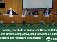 Banche, contributo di solidarietà. Colombani: “Serve una riforma complessiva della tassazione e classifiche di sostenibilità per realizzare le transizioni”