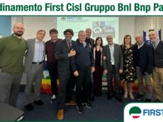First Cisl Gruppo Bnl, Pacicco eletto segretario responsabile. Il saluto a Fornasari che va in pensione