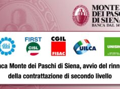 Banca Monte dei Paschi di Siena, avvio del rinnovo della contrattazione di secondo livello