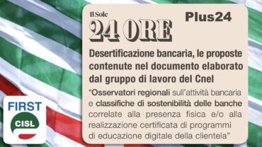 Desertificazione bancaria, le proposte contenute nel documento elaborato dal gruppo di lavoro del Cnel