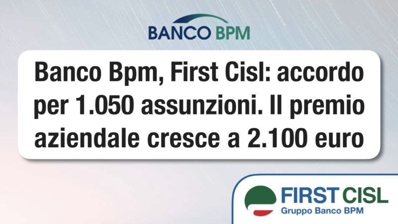 First Cisl Banco Bpm