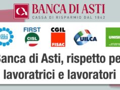 Banca di Asti, rispetto per lavoratrici e lavoratori