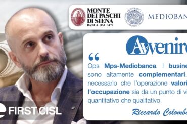 Colombani su Avvenire: Mps-Mediobanca, i business sono altamente complementari. Necessario investire sull’occupazione