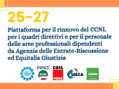 Riscossione, la piattaforma per il rinnovo del Contratto collettivo nazionale di lavoro del settore