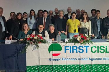 First Cisl Gruppo Crédit Agricole Italia: i Congressi riconfermano Barbetta, Bommezzadri e Camoni alla guida