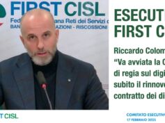 Esecutivo First Cisl, Colombani: va avviata la Cabina di regia sul digitale, subito il rinnovo del contratto dei dirigenti