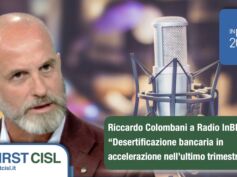Colombani a Radio InBlu: desertificazione bancaria in accelerazione nell’ultimo trimestre 2024