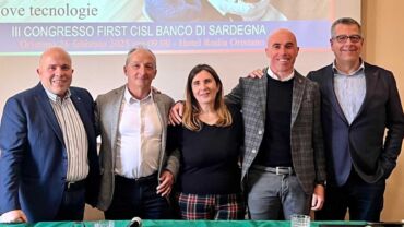 First Cisl Banco di Sardegna, il congresso riconferma alla guida Roberto Fiori. Con lui Manca, Paulis, Porcu e Staffa