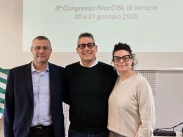 Il Congresso First Cisl Venezia riconferma Matteo Cavallin segretario, con lui Biasotto e Guzzo