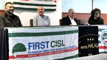 First Cisl Irpinia Sannio: Massimo Parnoffi riconfermato segretario generale al 3° Congresso. Con lui Miglietta e Soricelli