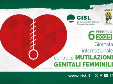 Giornata internazionale contro le mutilazioni genitali femminili 2025, il manifesto Cisl e Anolf
