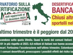 Desertificazione bancaria, chiusi altri 508 sportelli nel 2024. L’ultimo trimestre è il peggiore dal 2022