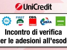 Unicredit, incontro di verifica per le adesioni all’esodo