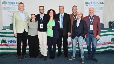 Congresso First Cisl Gruppo Iccrea: Silvia Lambertini confermata alla guida. Con lei Castellani, Coltro, Gagliardi, Lenzini, Pastrello, Wadan, Godi e Ciriminna