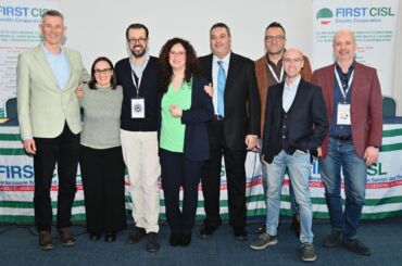 Congresso First Cisl Gruppo Iccrea: Silvia Lambertini confermata alla guida. Con lei Castellani, Coltro, Gagliardi, Lenzini, Pastrello, Wadan, Godi e Ciriminna