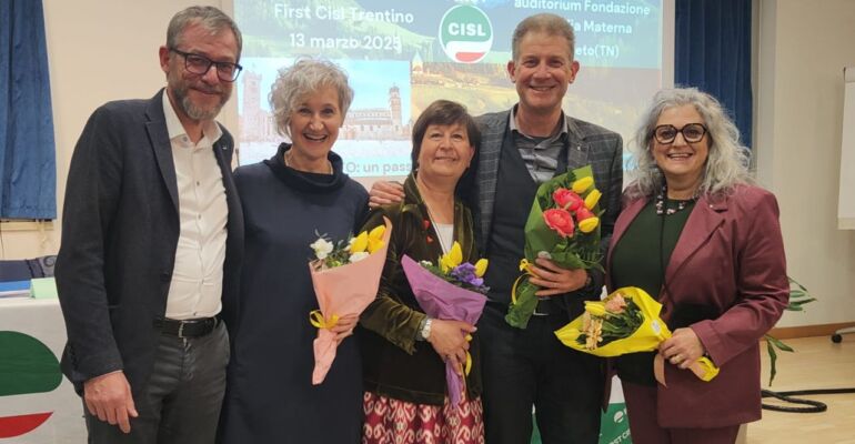 First Cisl Trentino: il congresso riconferma Francesca Prada alla guida, insieme a Comper e Detassis