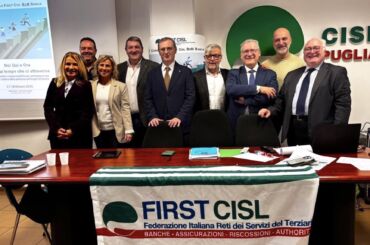 Congresso First Cisl Bdm Banca: Tonio Zullo eletto segretario responsabile. Con lui Sanseverino, Milanesi, Cirilli, Falini, Rescigno e Musci