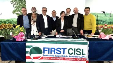 Congresso First Cisl Umbria, Roberto Contessa è il nuovo segretario generale. Con lui Belardinelli, Calistroni, Cecconi e Rota
