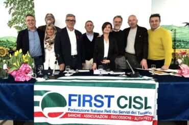 Congresso First Cisl Umbria, Roberto Contessa è il nuovo segretario generale. Con lui Belardinelli, Calistroni, Cecconi e Rota