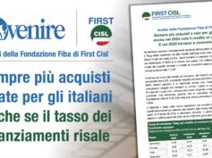 Avvenire rilancia i dati First Cisl sul credito al consumo: Italia tra i primi in Europa per prestiti a rate