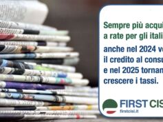 Gli italiani acquistano sempre più a rate: sulla stampa l’analisi First Cisl sul credito al consumo