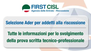 Selezione Ader per addetti alla riscossione: tutte le informazioni per lo svolgimento della prova scritta tecnico-professionale