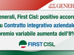 Generali, First Cisl: positivo accordo su contratto integrativo, premio variabile aumenta dell’8%