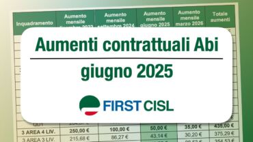 Bancari Abi, la tabella con gli aumenti in busta paga da giugno 2025