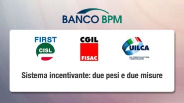 Banco Bpm, sistema incentivante: due pesi e due misure