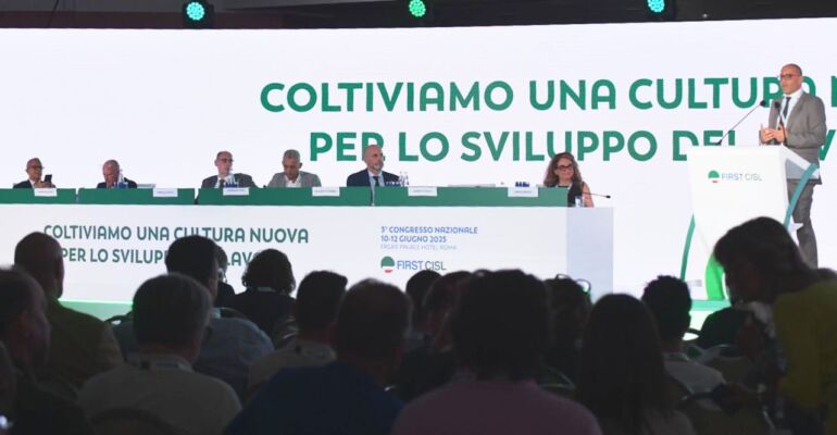 Congresso First Cisl 2025, l’intervento del Segretario Cisl nazionale Andrea Cuccello a conclusione della prima giornata