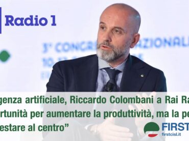 Intelligenza artificiale, Colombani a Rai Radio 1: opportunità per aumentare la produttività, ma la persona deve restare al centro