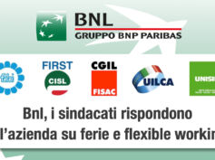 Bnl, i sindacati rispondono all’azienda su ferie e flexible working