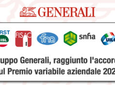 Assicurativi, Gruppo Generali: raggiunto l’accordo sul Premio variabile 2026