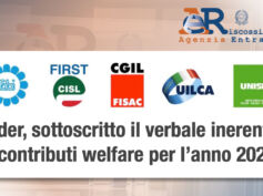 Ader, sottoscritto il verbale inerente i contributi welfare 2025