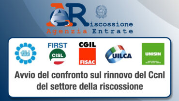 Riscossione, avvio del confronto sul rinnovo del contratto nazionale di settore