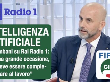 Intelligenza artificiale, Colombani su Rai Radio 1: è una grande occasione, ma deve essere complementare al lavoro