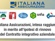 Assicurativi, raggiunta intesa in Italiana Assicurazioni per l’ipotesi di rinnovo del Contratto integrativo