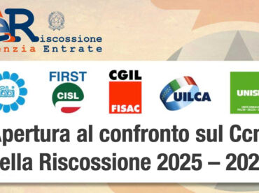 Riscossione, apertura al confronto sul rinnovo del contratto nazionale 2025–2027