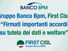 Gruppo Banco Bpm, First Cisl: firmati importanti accordi su tutela dei dati e welfare