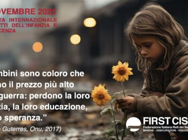Giornata internazionale per i diritti dell’infanzia e dell’adolescenza, First Cisl contro tutte le guerre