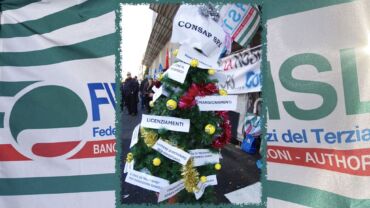 Consap, continua il presidio delle lavoratrici e dei lavoratori davanti al Mef