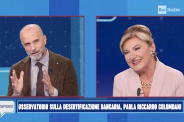 Colombani a “Il Confronto”, intervistato da Monica Setta, su credito e desertificazione bancaria